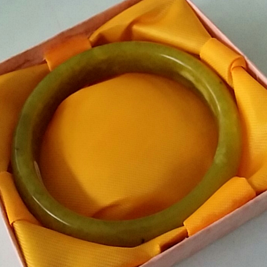 Gemstone Jade Rare Color Green Black Burmese